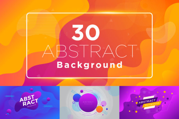 30 Modern Abstract Fluid Background