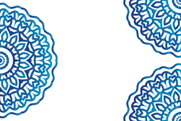 Blue Ornament Mandala Decorative: A Versatile Design for Creative Projects