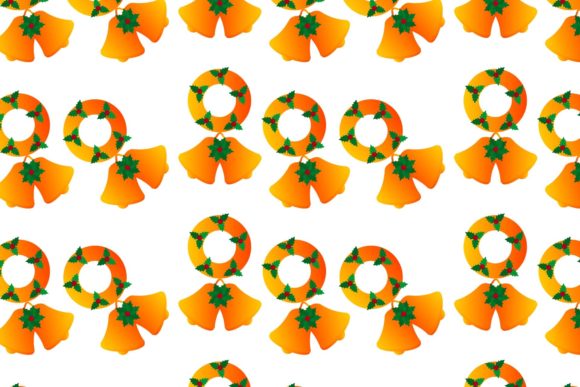 Christmas Yellow Decorative Pattern