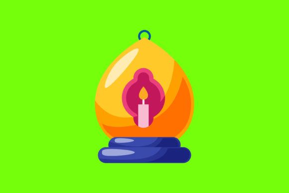 Decorative Candle Holder Icon Illustration Designs for Creative Projects