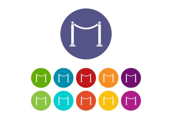 Decorative Poles with Tape Set Icons: A Versatile Tool for Visual Storytelling