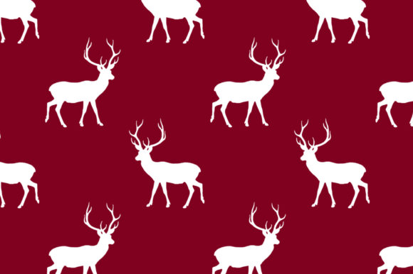 Deer Silhouette Pattern Seamless Design: A Versatile Asset for Creative Professionals