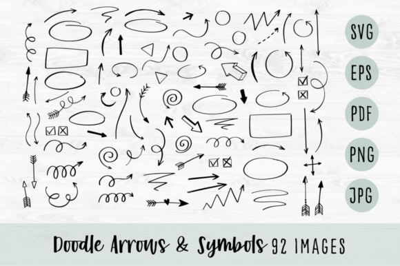 Doodle Arrows and Symbols SVG 1: The Ultimate Collection for Creative Cut Files