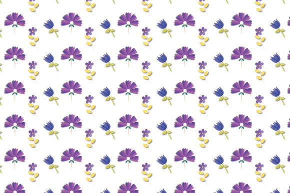 Floral Purple Decorative Art Pattern: A Versatile Design for Modern Creativity