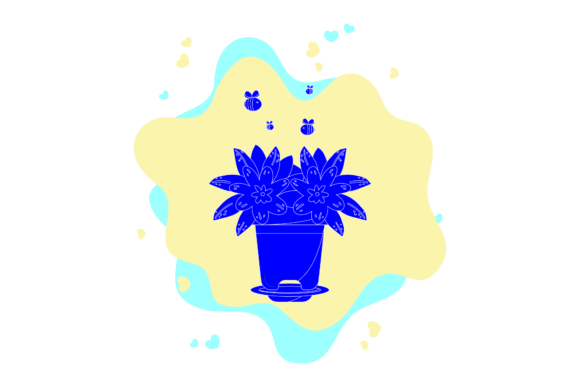 Flower Decorative in Cloud Bubble: A Versatile Design Element for Creative Projects