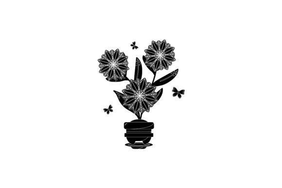Flower Pot Decorative Black Icon: A Versatile Design Element for Modern Creations