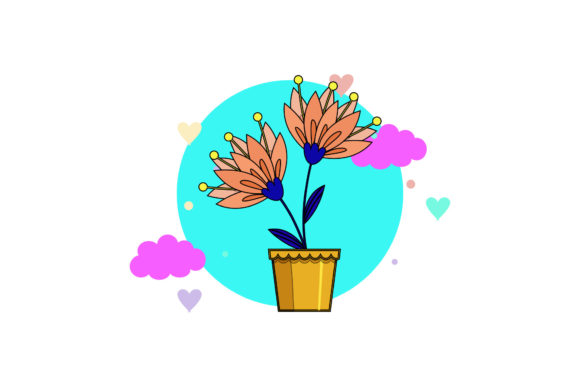 Flowers Home Decorative Circle Cloud: A Strategic Design Asset for Creative Professionals