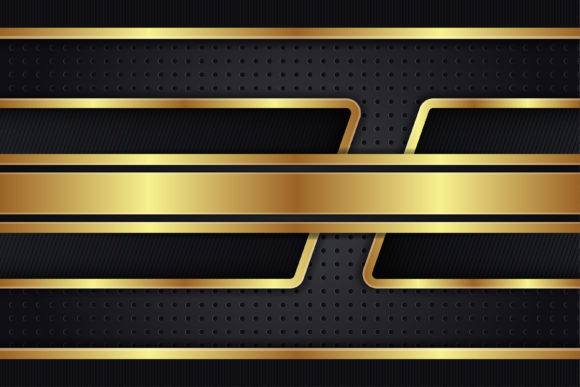 Gold Black Luxury Background Horizontal
