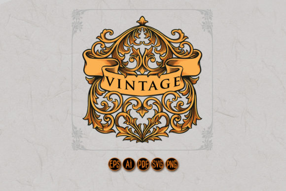 Gold Calligraphy Decorative Vintage SVG: A Timeless Design Asset for Modern Creatives