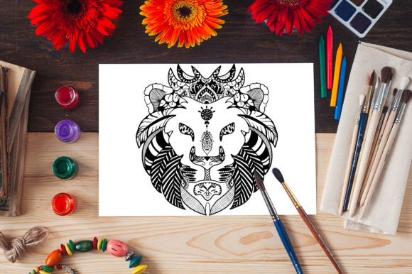 Lion Mandala Coloring Pages: A Comprehensive Guide to Relaxation and Creative Design