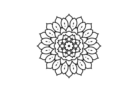 Mandala Decorative Icon: A Versatile Vector Design for Creative and Professional Use