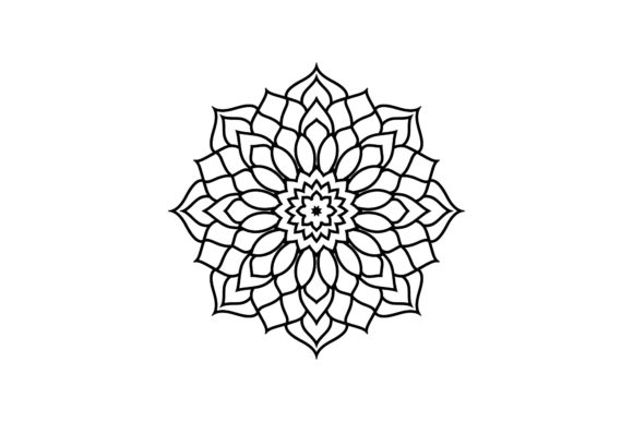 Mandala Decorative Icon Vector for Design Projects