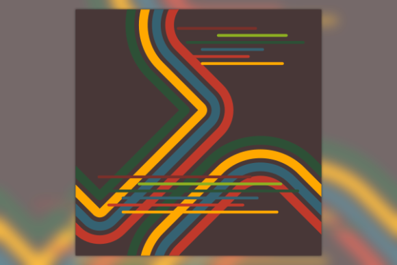 Retro Bent Lines Seamless Pattern for Design