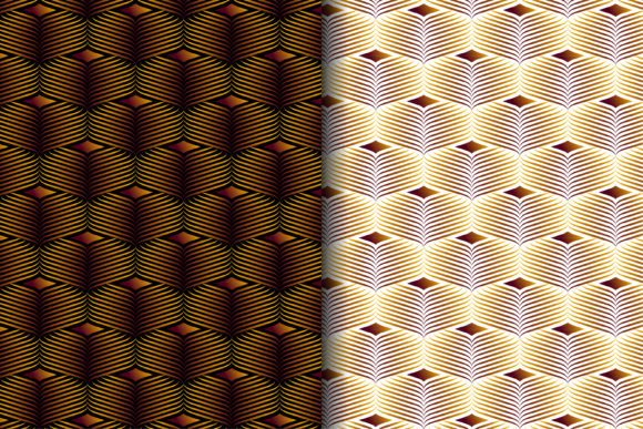 The Timeless Allure of Brown Line Pattern Gradient Art Deco Design