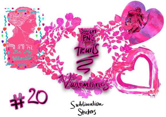 Unleash Creativity with Over 20 New Elements Heart Stickers PNG and Pink Hearts