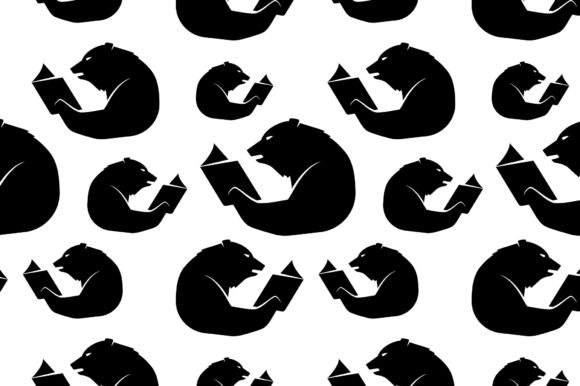 Unlocking Creativity with The Studious Bear Seamless Pattern Black
